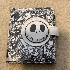 Black‎ and White Skull Pattern Wallet